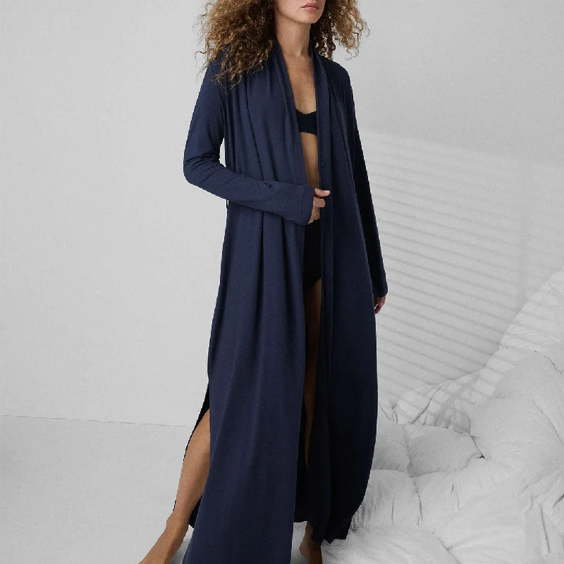 Slumberknit™ Maxi Robe Bridal Satin Gown