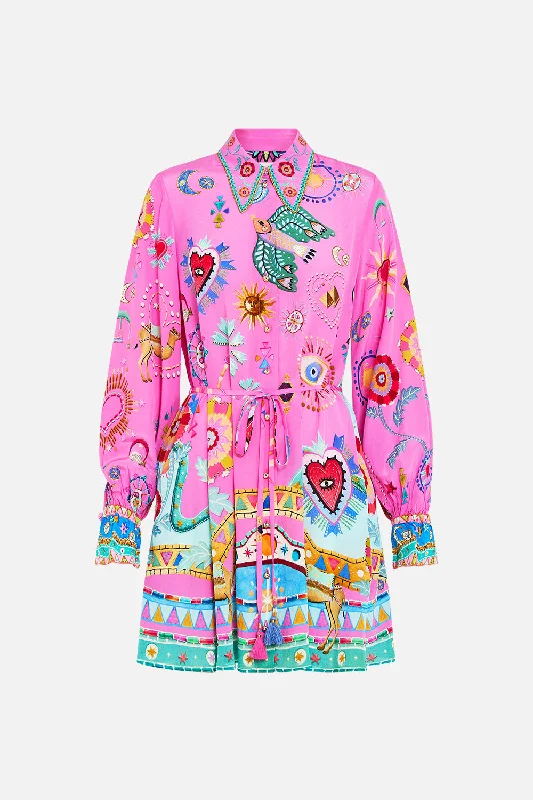 SHIFT SHIRT DRESS RAINBOW ROADS