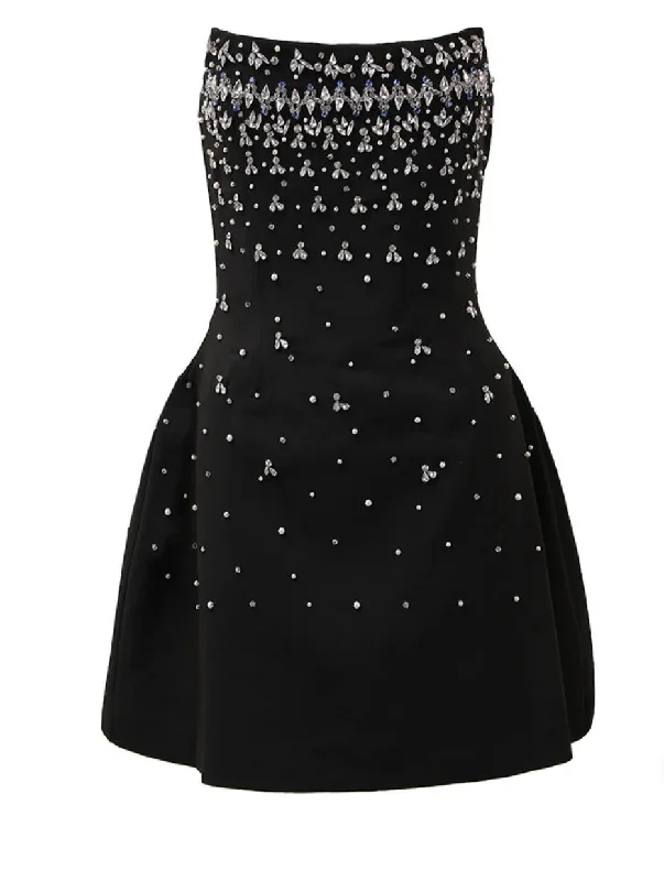 A&A Luxe Diamonte Beaded Dress