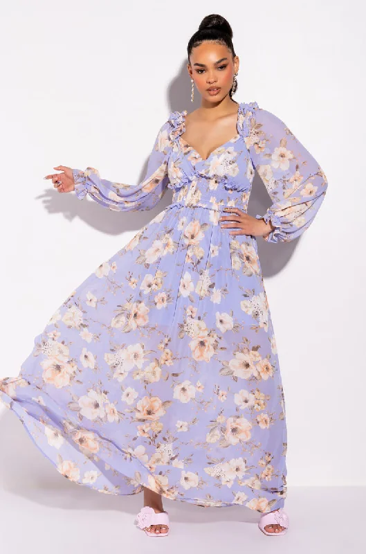 LOOKS CAN FOOL YOU FLORAL MAXI DRESS