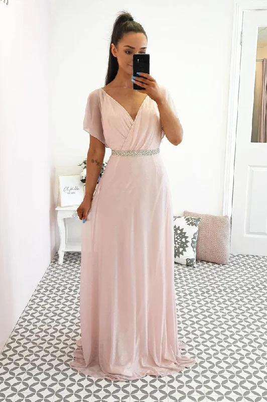 Lydia Maxi Dress Pink Glitter