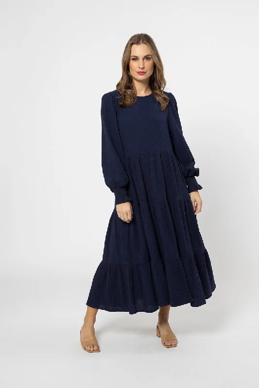 Seeking Lola Complete Midi Dress - Navy