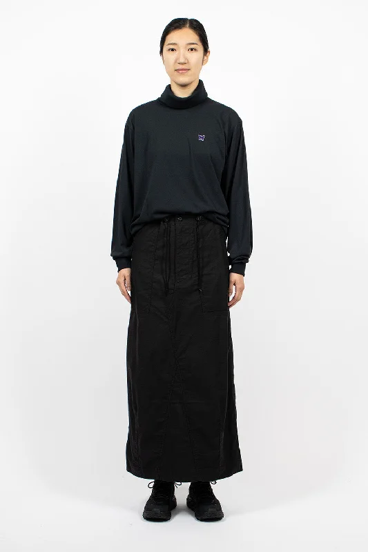 Fatigue Skirt Black Sateen