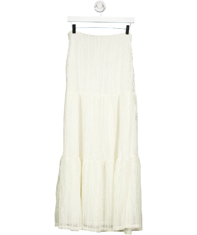 White Fox White Back To Summer Maxi Skirt UK M