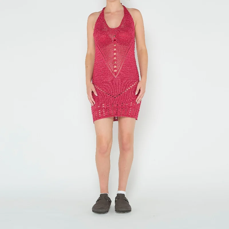 Crochet Knit Dress - UK 10