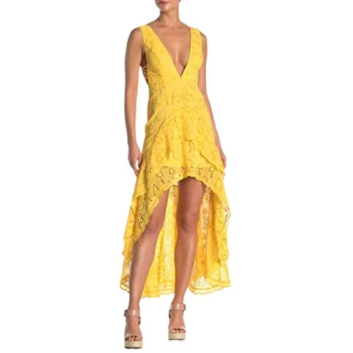 Free People Catalina Plunging High Low Dress