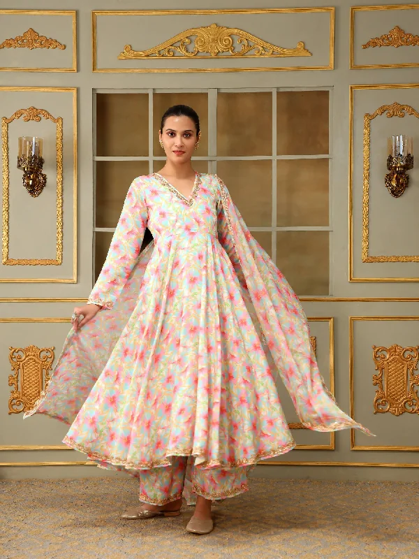 Pomcha Jaipur Pink Saadgi Gulistan Anarkali Set