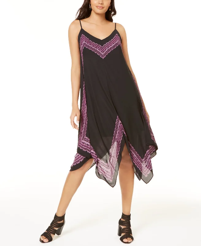 Printed Handkerchief Hem Dress