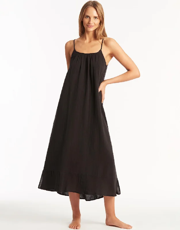 Sunset Sun Dress - Black