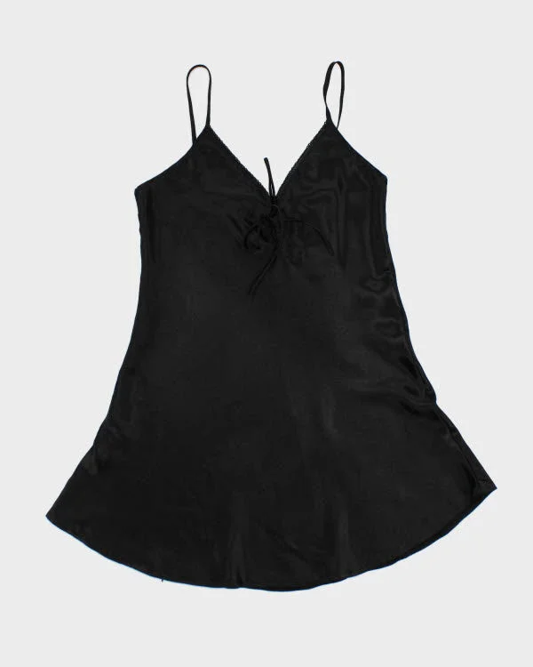 Vintage Black Slip Dress - M