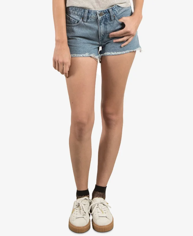 Volcom Juniors Cotton Denim Shorts