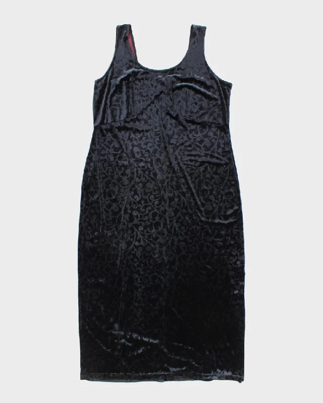 Y2k 00s Premiere Collection Velvet Dress - L