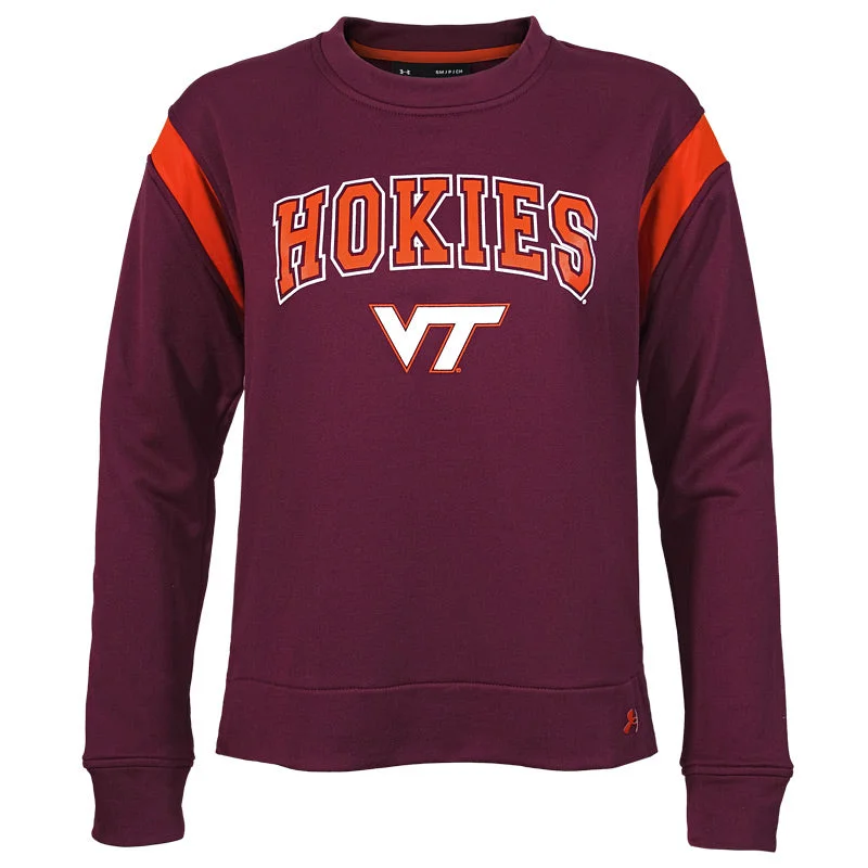 Virginia Tech Women's Gameday Tech Terry Crew Sweatshirt by Under Armour