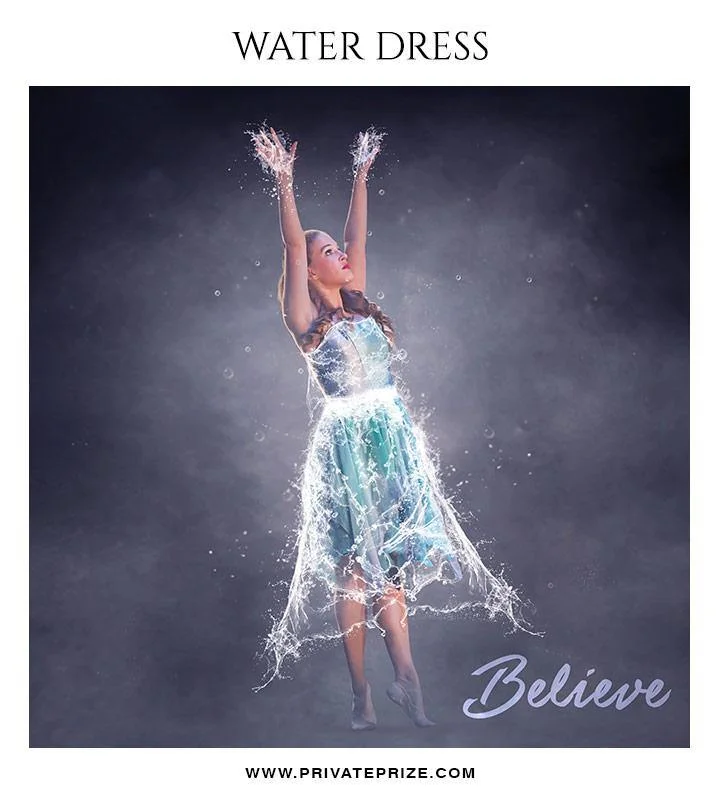 Believe - Water dress overlays and Brushes