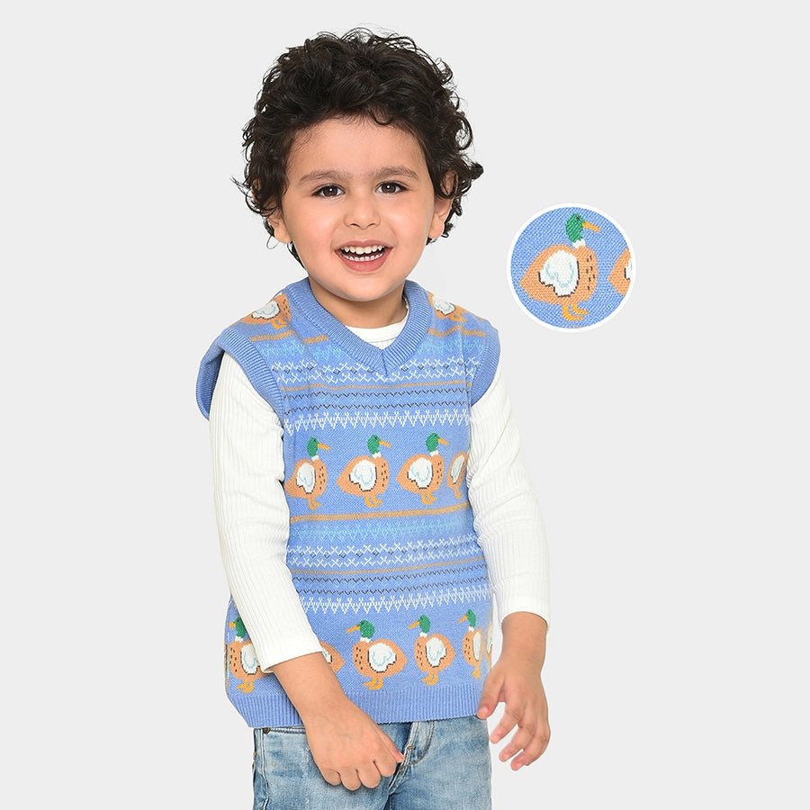 Farm Friends Blue Knitted Sweater