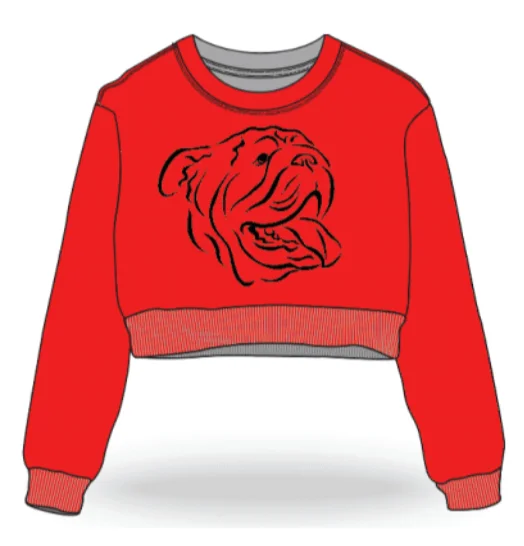 RED BULLDOG WAFFLE CROP