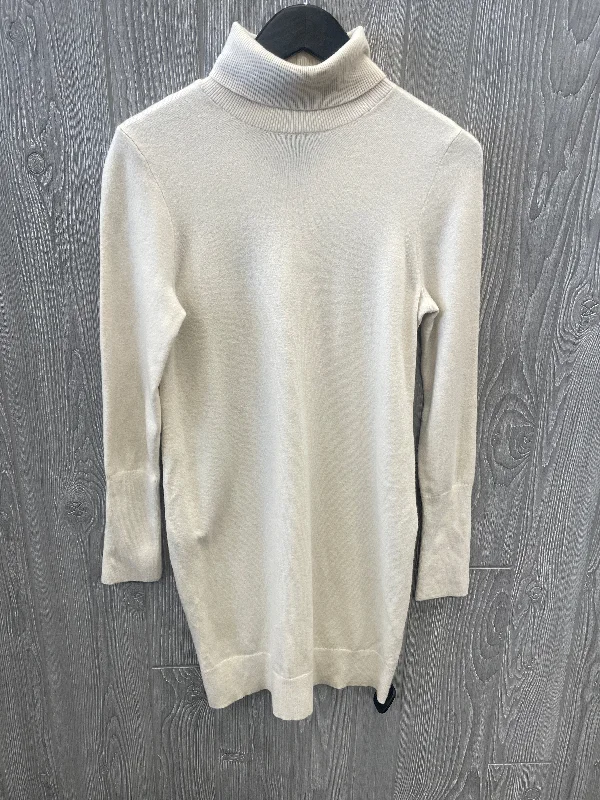 Dress Sweater By Express In Cream, Size: M