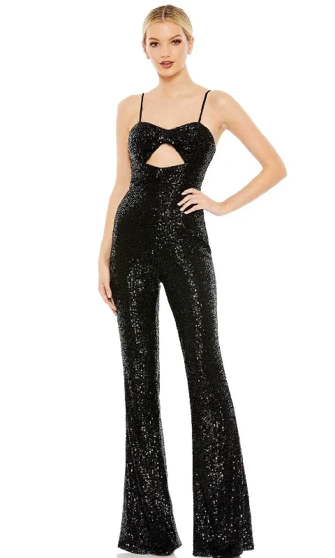 Ieena Duggal 42017 - Sequined Cutout Formal Jumpsuit