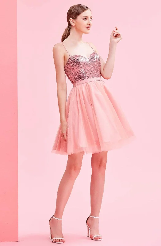 J'Adore Dresses - J16093 Sequined Sweetheart Tulle A-line Dress