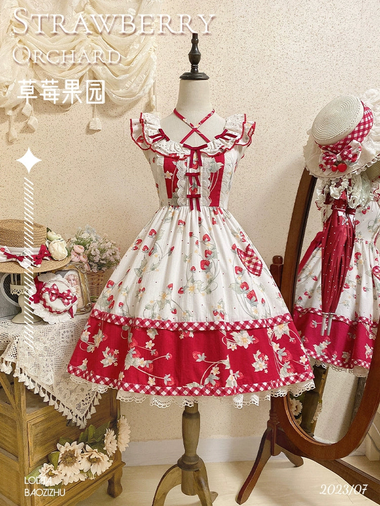 Strawberry Orchard Jumperskirt