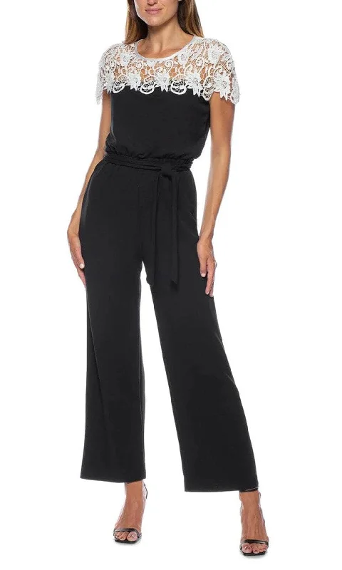 Marina 267772 - Lace Draped Jumpsuit