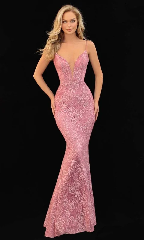 Tarik Ediz - 51012 Lace Mermaid Gown