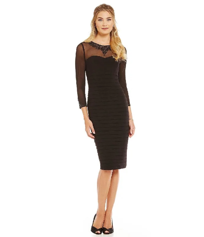 Adrianna Papell - Long Sleeve Banded Bodycon Dress AP1E200120SC